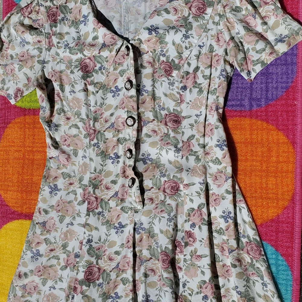 Vintage floral romper